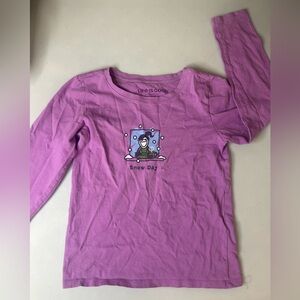 Life Is Good Cotton Vintage Girl’s Tee Medium (7/8)